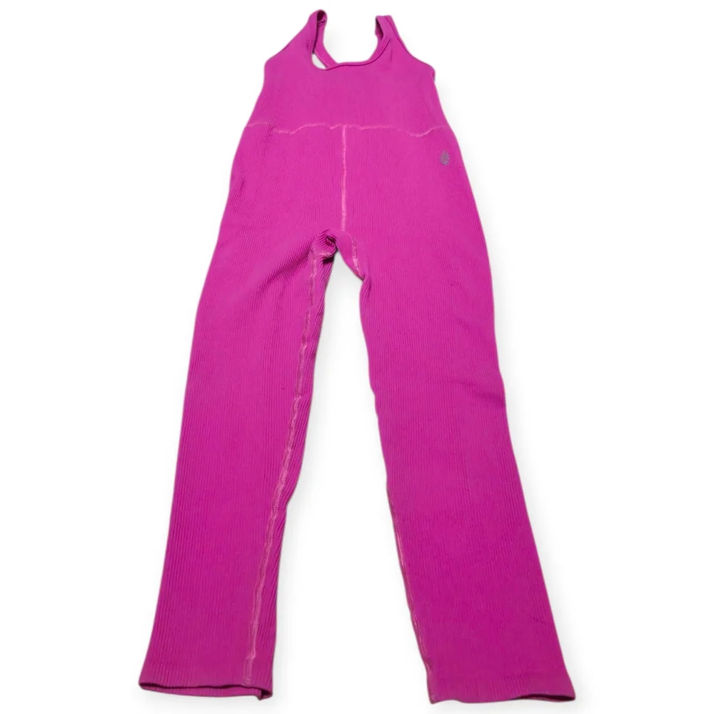 Free People Movement Throw Active One Piece Ribbed Sleeveless Jumpsuit